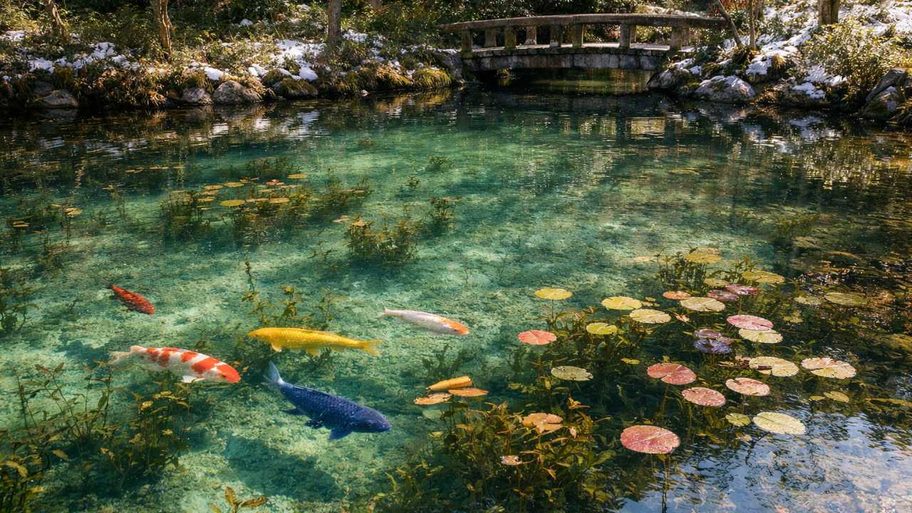モネの池の全景