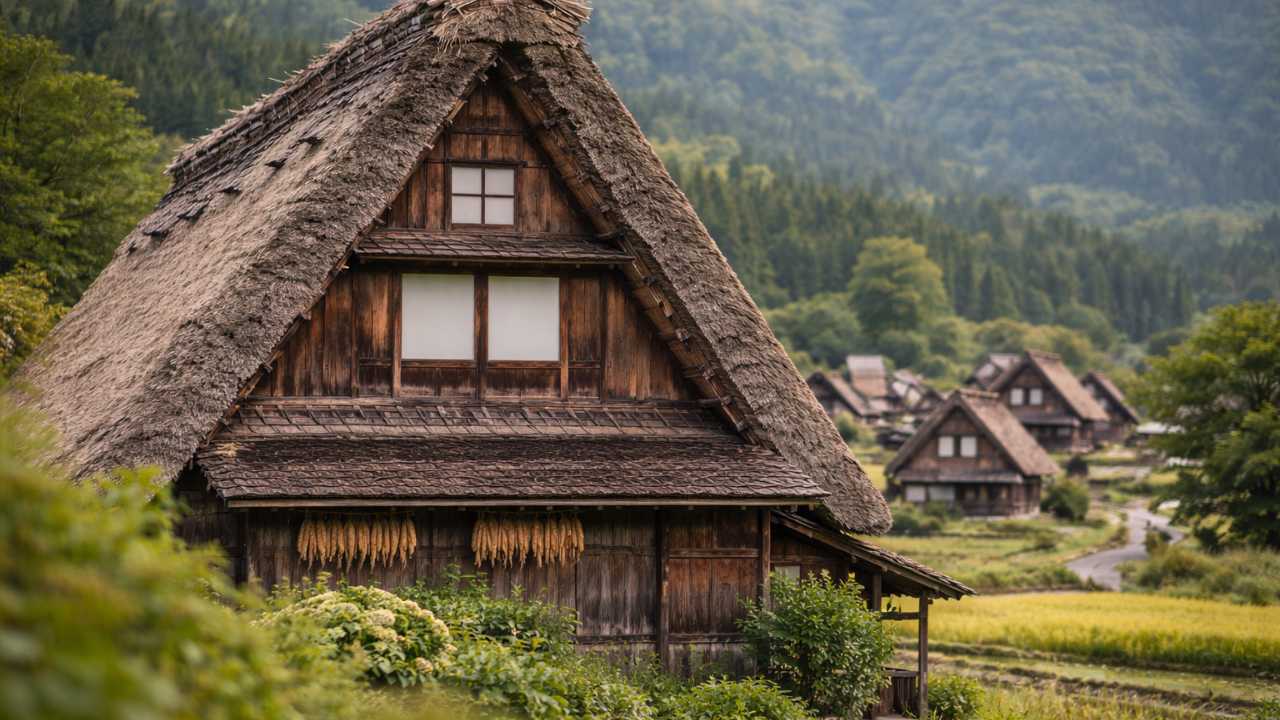 白川郷の合掌造り