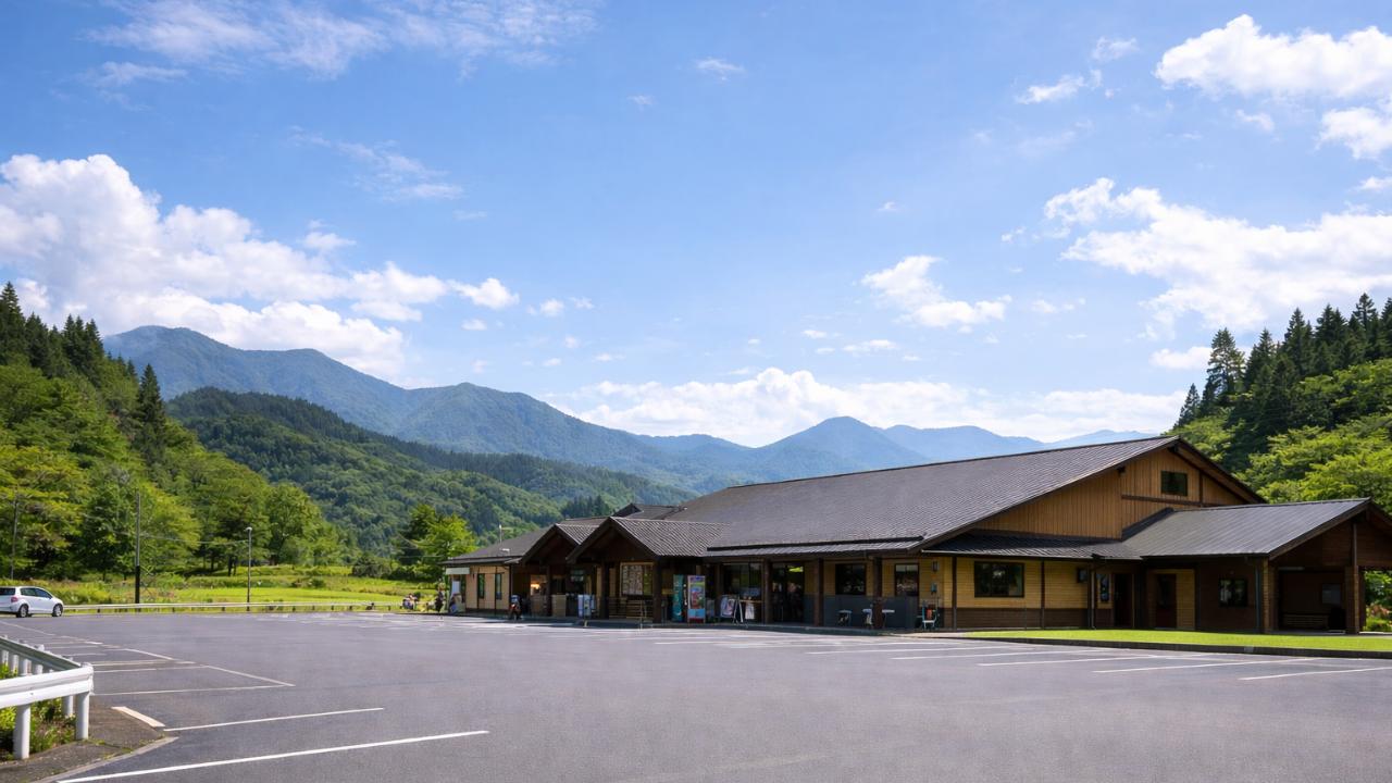 高原の道の駅施設外観