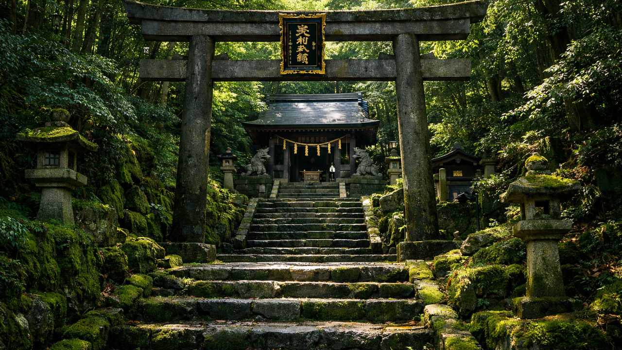 岐阜・伊奈波神社境内の黒龍神社