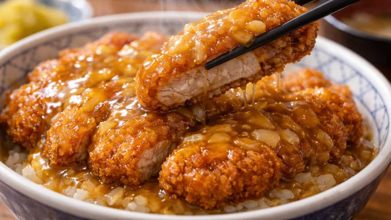 岐阜県瑞浪のご当地グルメ「あんかけカツ丼」を主役にしたブログ用アイキャッチ