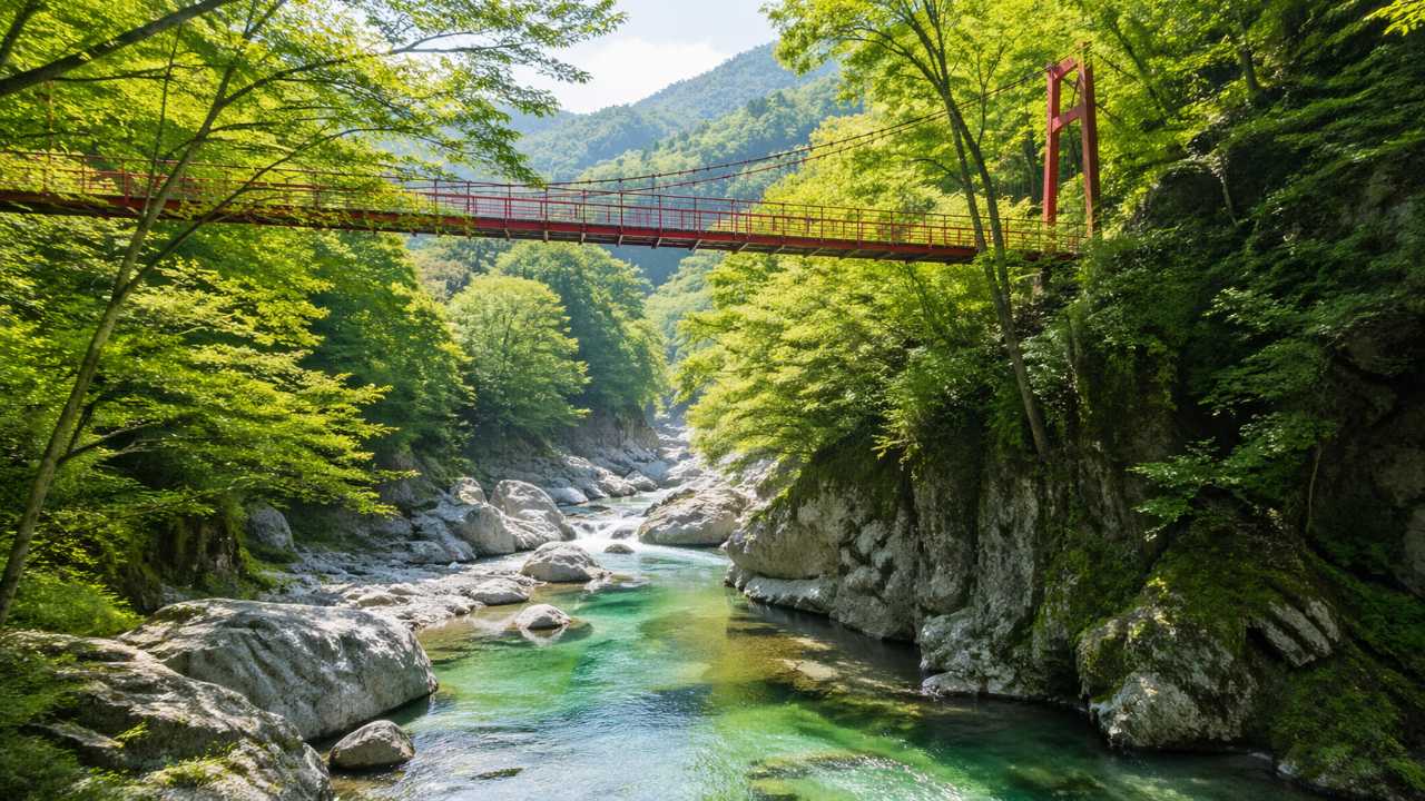 多良峡森林公園の新緑シーズン