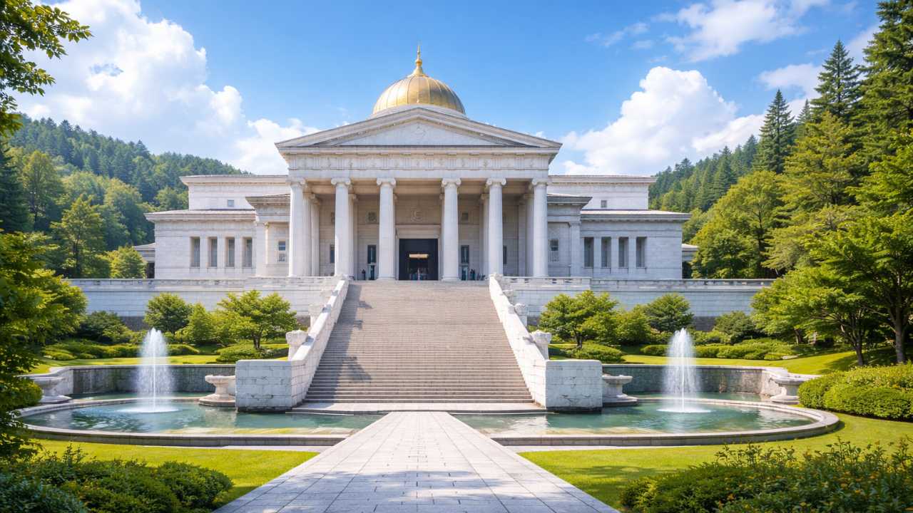 岐阜県高山市の光ミュージアムをモチーフにしたブログ記事用アイキャッチ