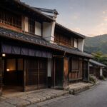 岐阜県瑞浪市の中山道、細久手宿に残る歴史ある木造旅籠をイメージした外観