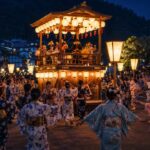 白鳥おどり2026の徹夜おどりをイメージした夏の夜景