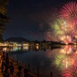 岐阜県各務原市のおがせ池夏まつり花火大会をイメージ